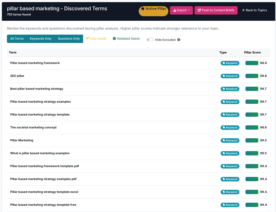 Pillarbase Discovery screenshot